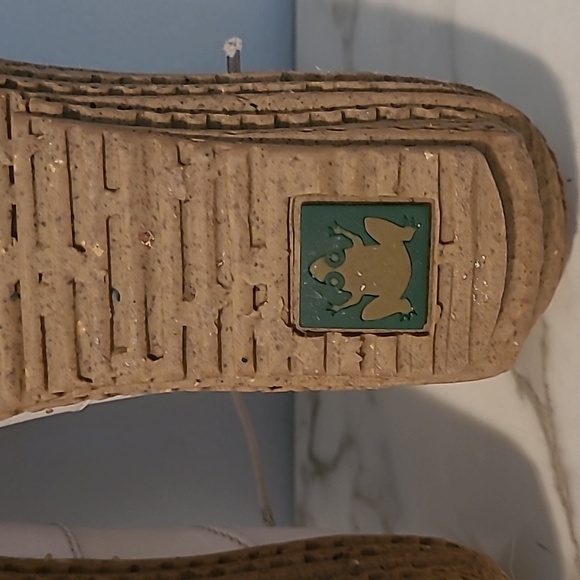 Think! Women's 8.5 White Leather Lace-up Casual Artsy Wedge Loafers Shoes Boho - Picture 14 of 16